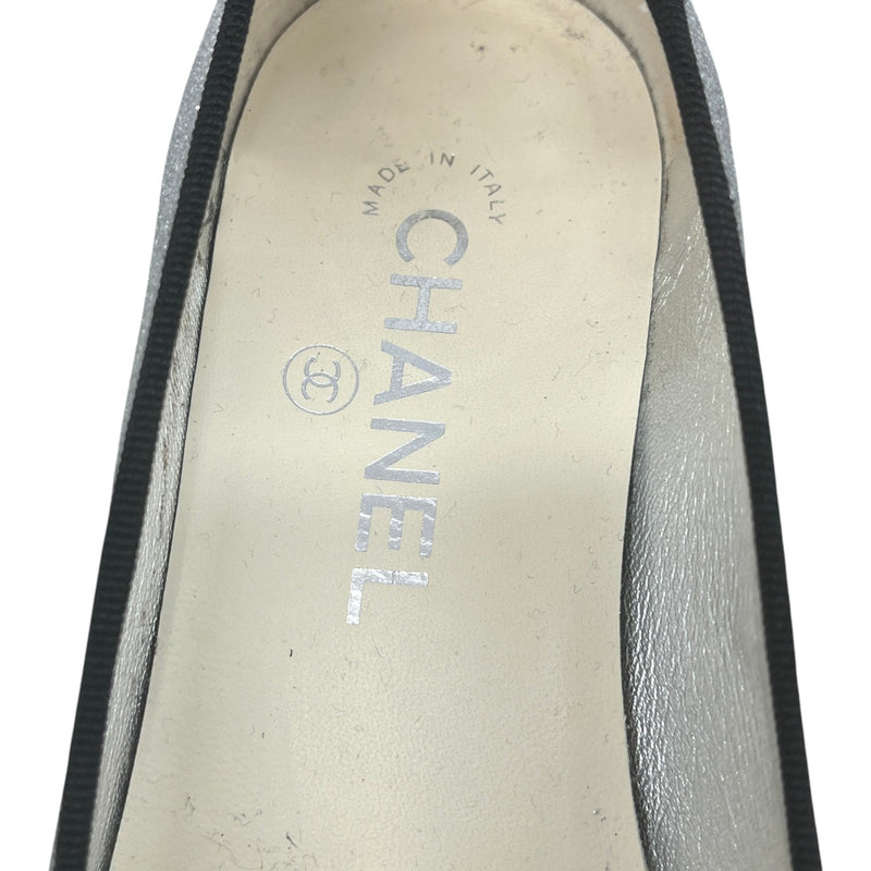 Women's Glitter Cc Toe Cap Mules Silver Size EU 35.5 / UK 2.5