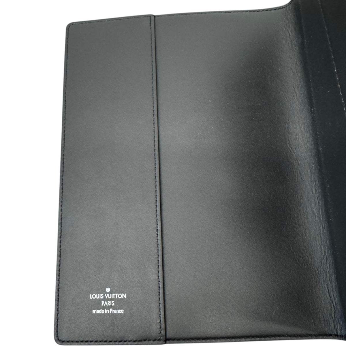 Men's Monogram Eclipse LV Graffiti Auguste Notebook Cover Wallet Black - Photo 3