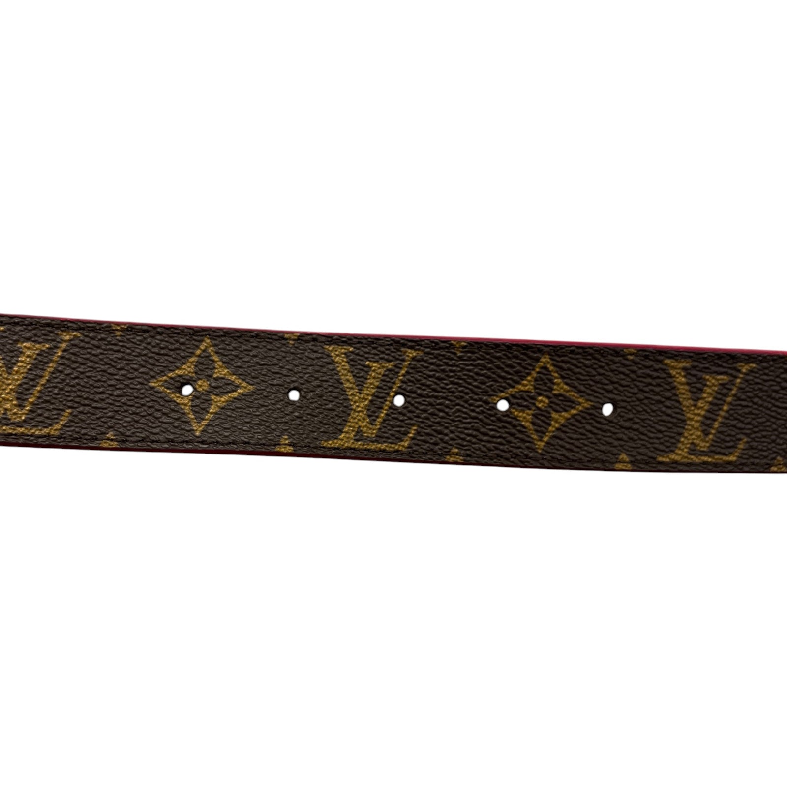 Women's Reversible Monogram Belt Brown Size 80CM / UK 8 - Photo 9