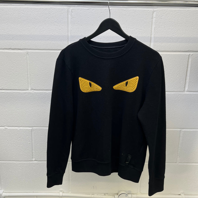 Men's Monster Eye Sweatshirt Black Size IT 48 / UK M