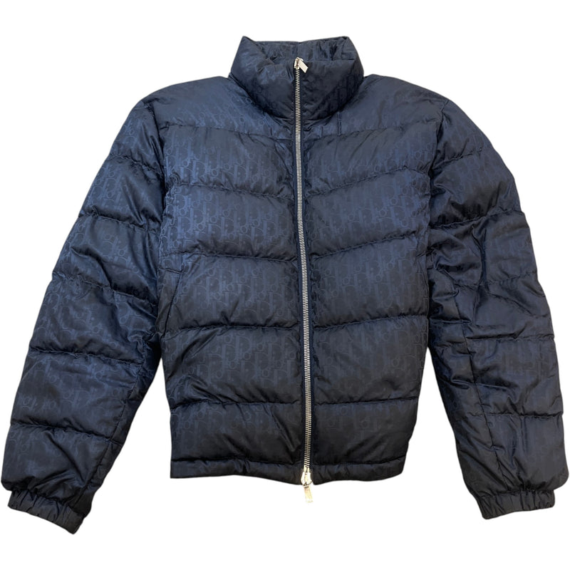 Men's Oblique Down Jacket Navy Size 3XL
