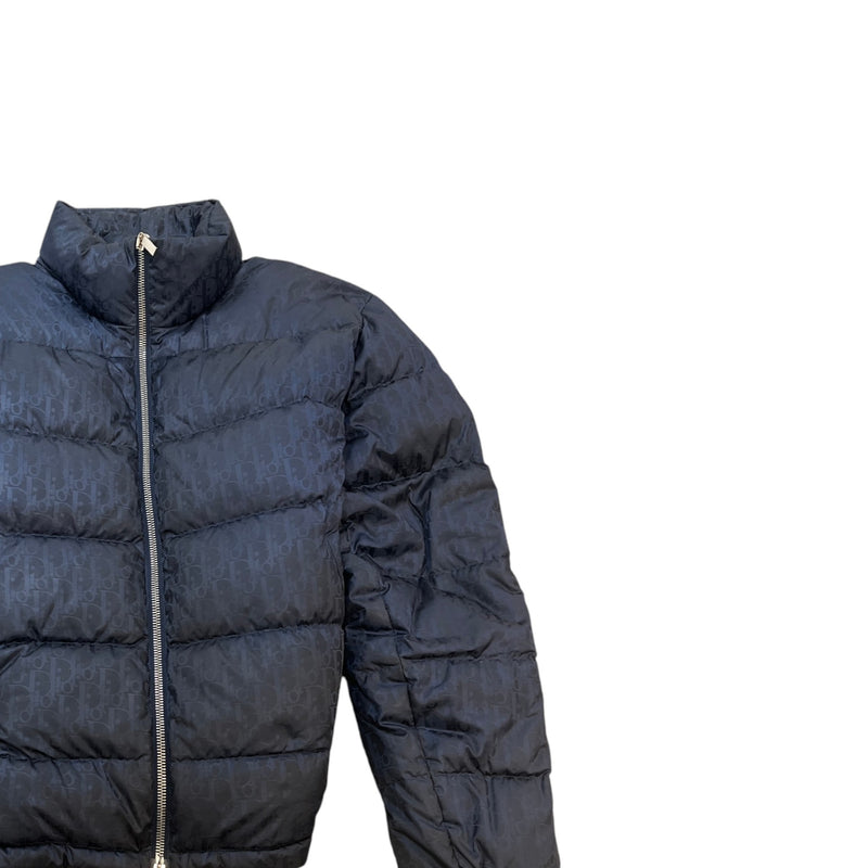 Men's Oblique Down Jacket Navy Size 3XL