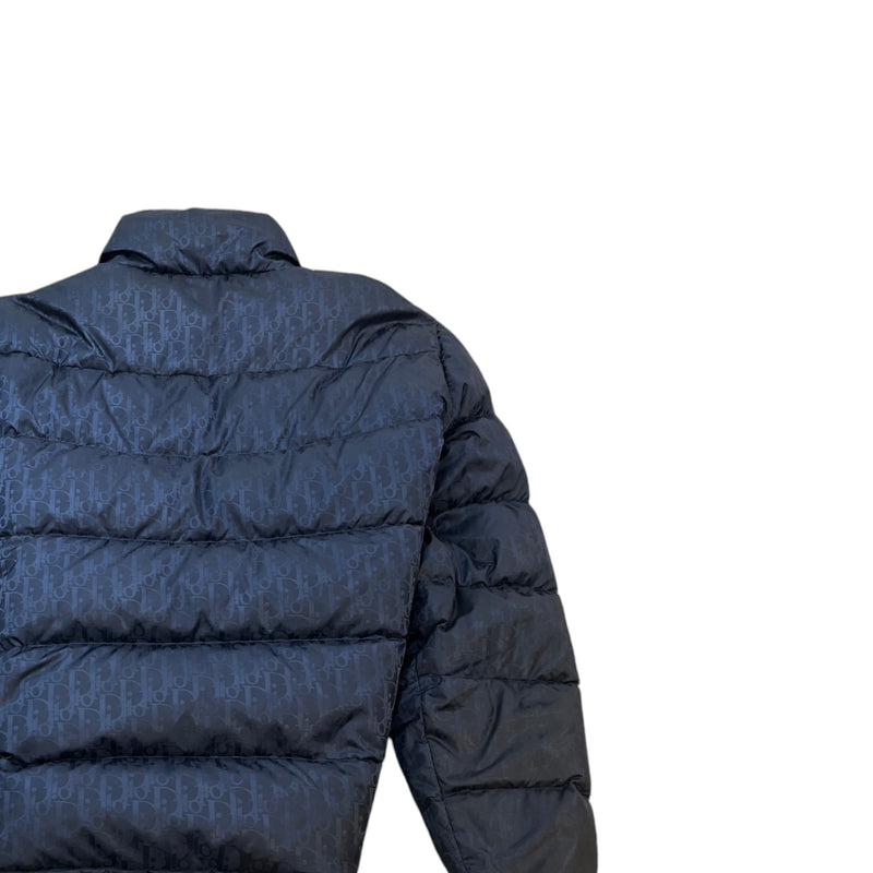 Men's Oblique Down Jacket Navy Size 3XL