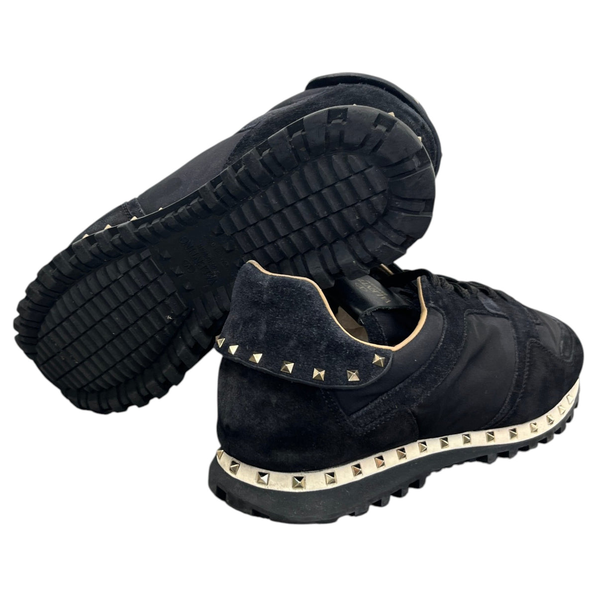 Men's Rockstud Low Trainers Black Size UK 7 / EU 41 - Photo 10