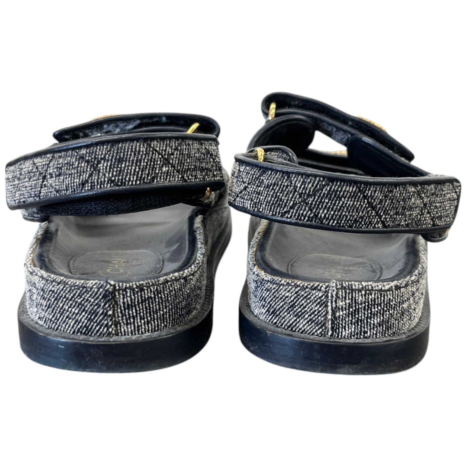 Women's Velvet Pearl Cc Dad Sandals Navy Size EU 39 / UK 6 - Photo 7