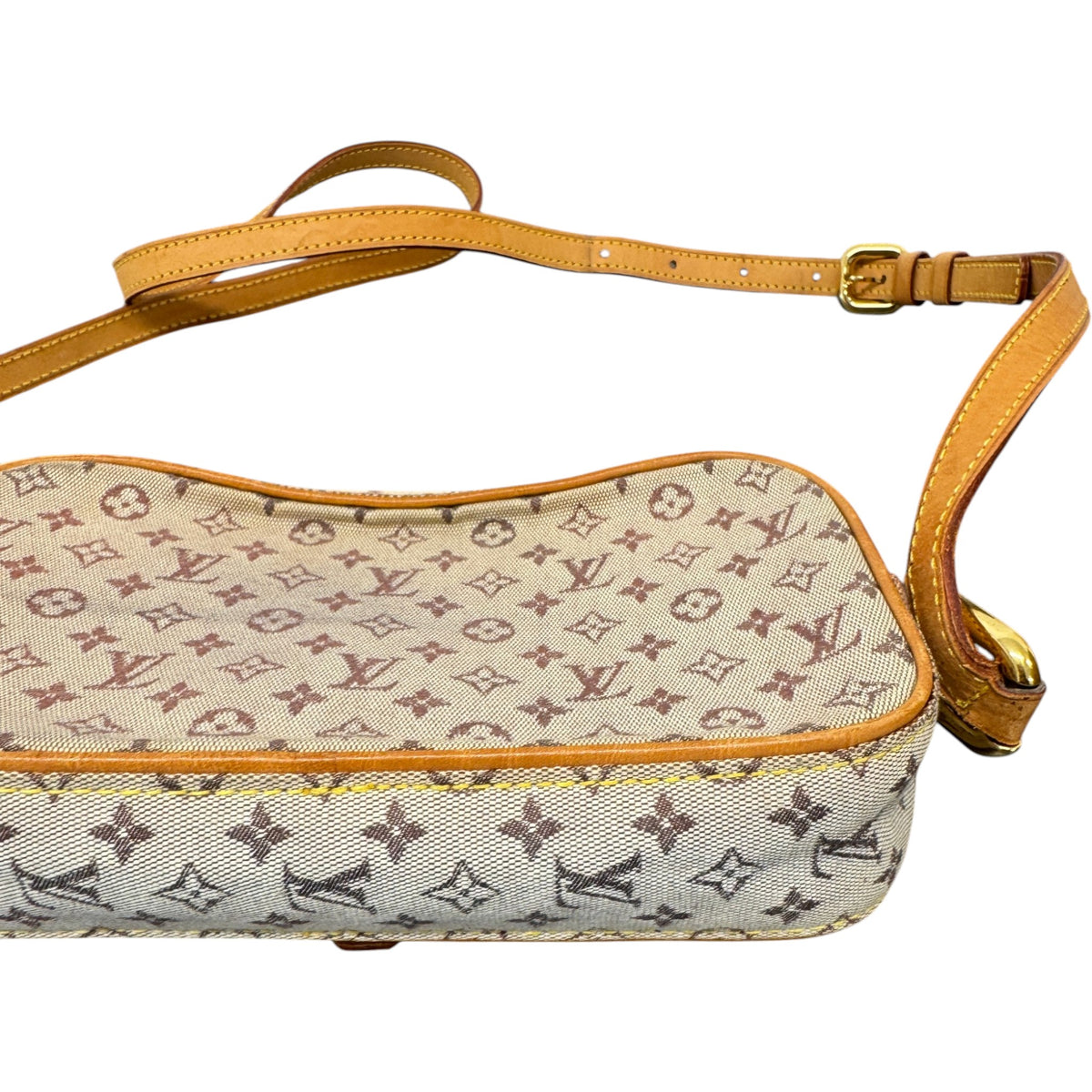 Women's Monogram Mini Lin Juliette Crossbody Bag Beige - Photo 6
