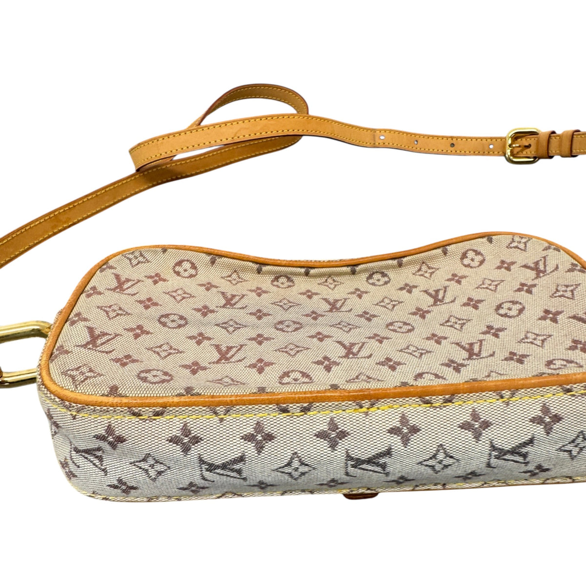 Women's Monogram Mini Lin Juliette Crossbody Bag Beige - Photo 7
