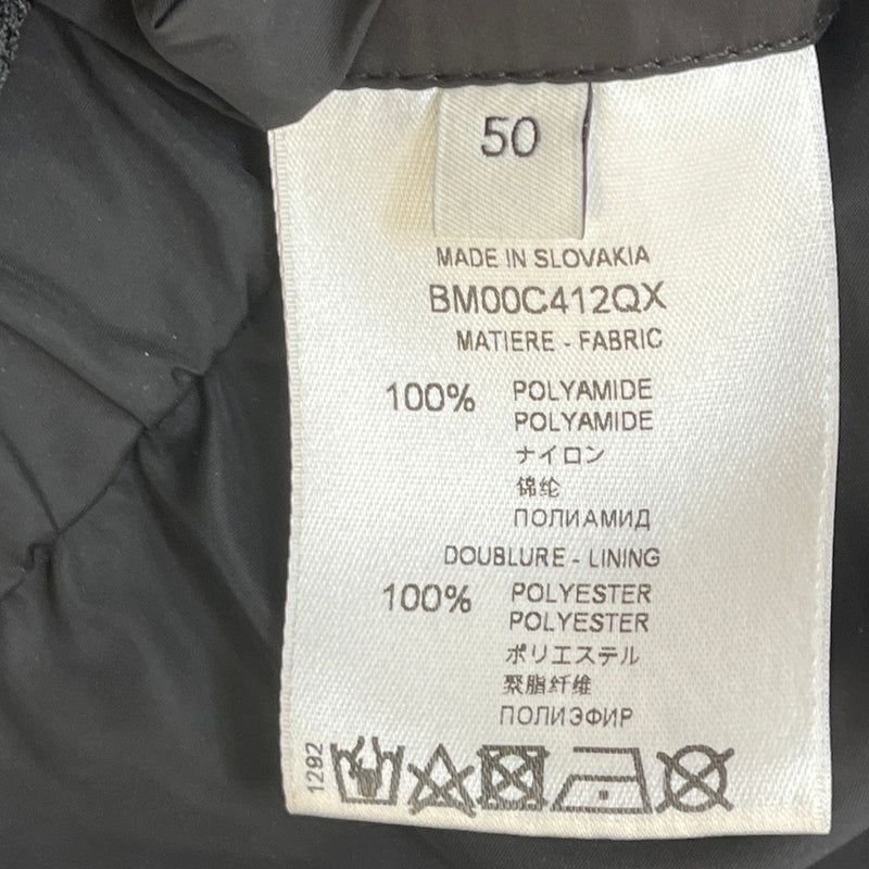 Men's Floral Print Windbreaker Black Size L