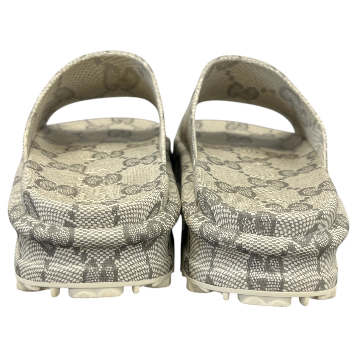 Men's GG Supreme Platform Slides Beige Size UK 8 / EU 42 - Photo 7