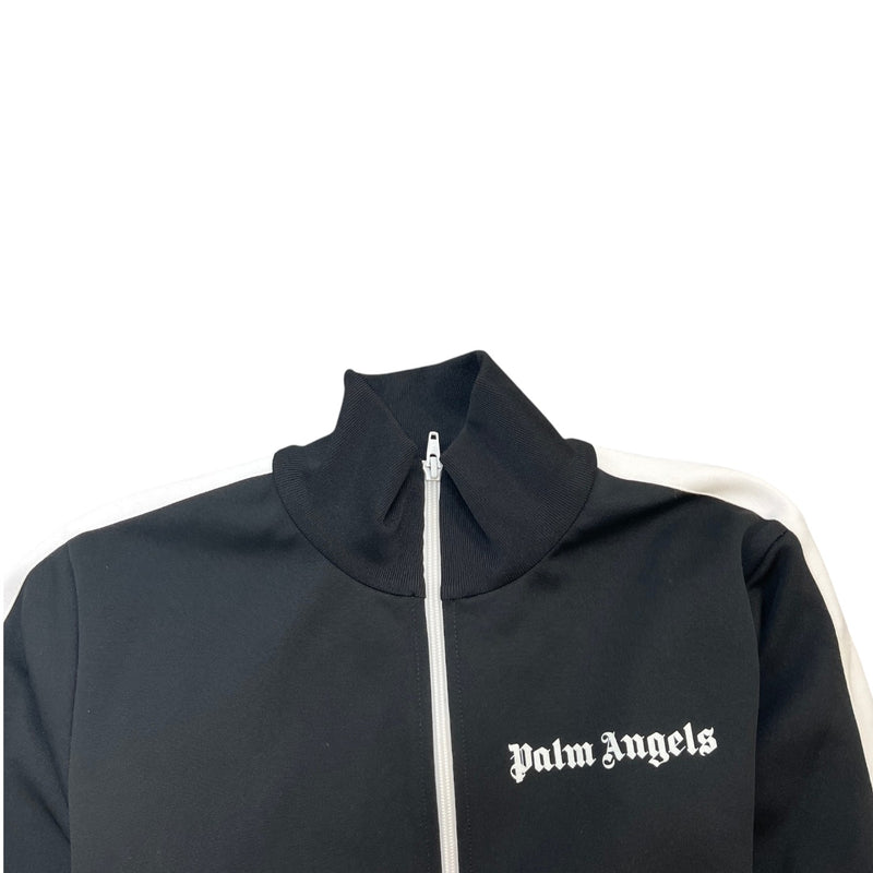 Men's Logo Print Track Jacket Black Size S