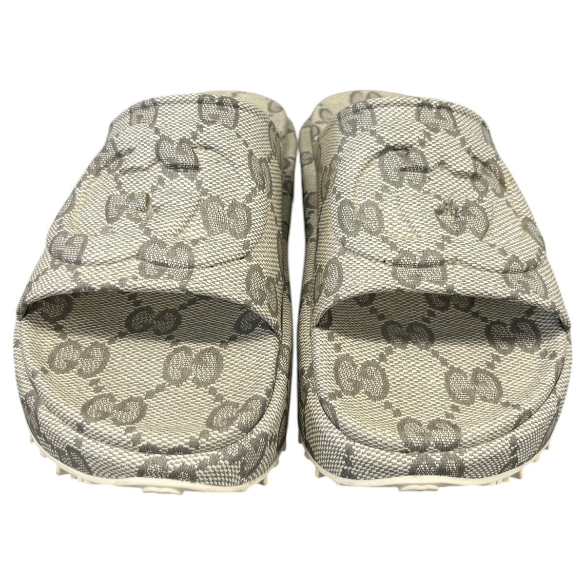 Men's GG Supreme Platform Slides Beige Size UK 8 / EU 42 - Photo 6