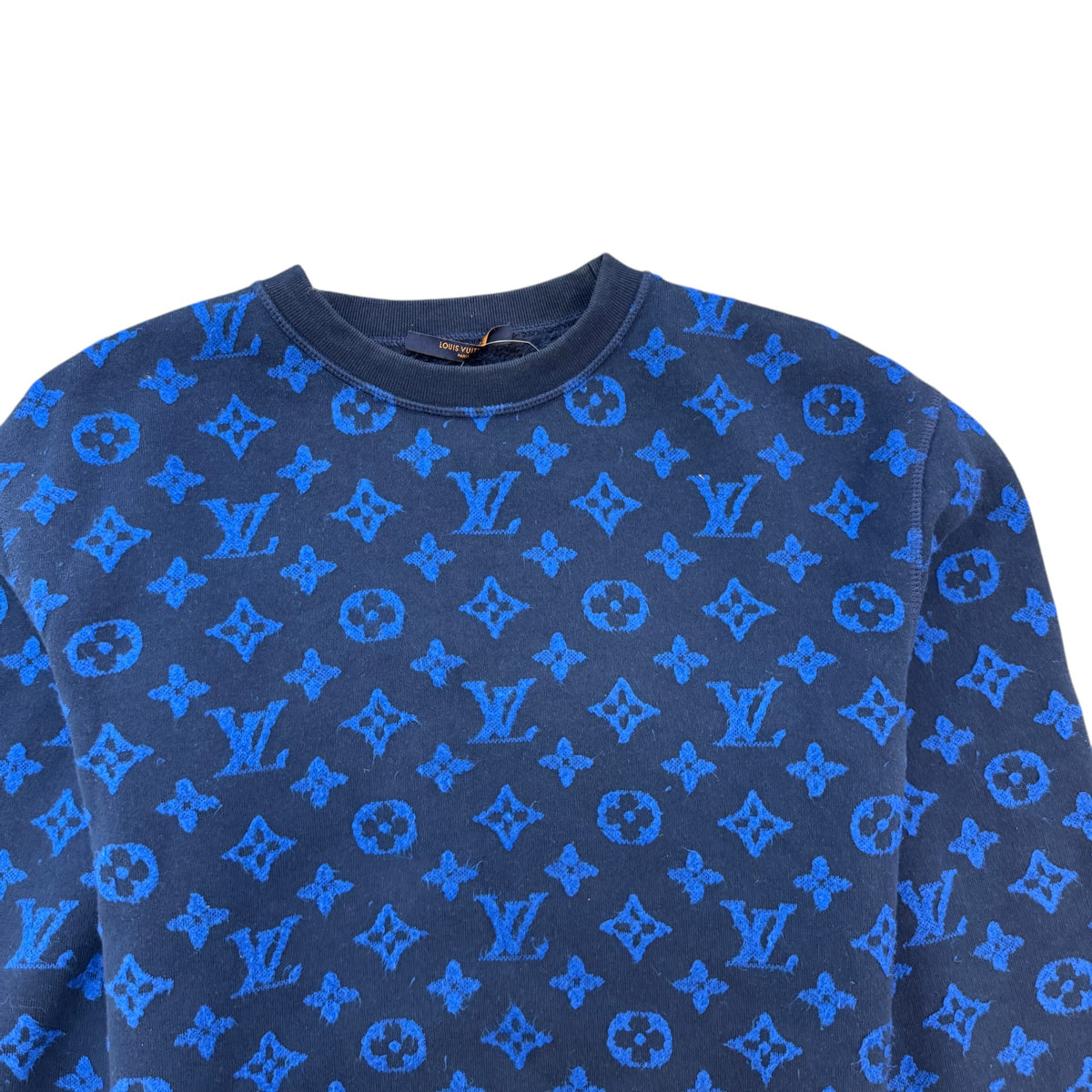 Men's Monogram Sweatshirt Blue Size S - Photo 3