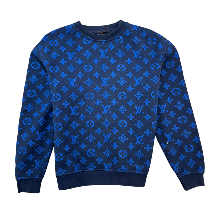Men's Monogram Sweatshirt Blue Size S