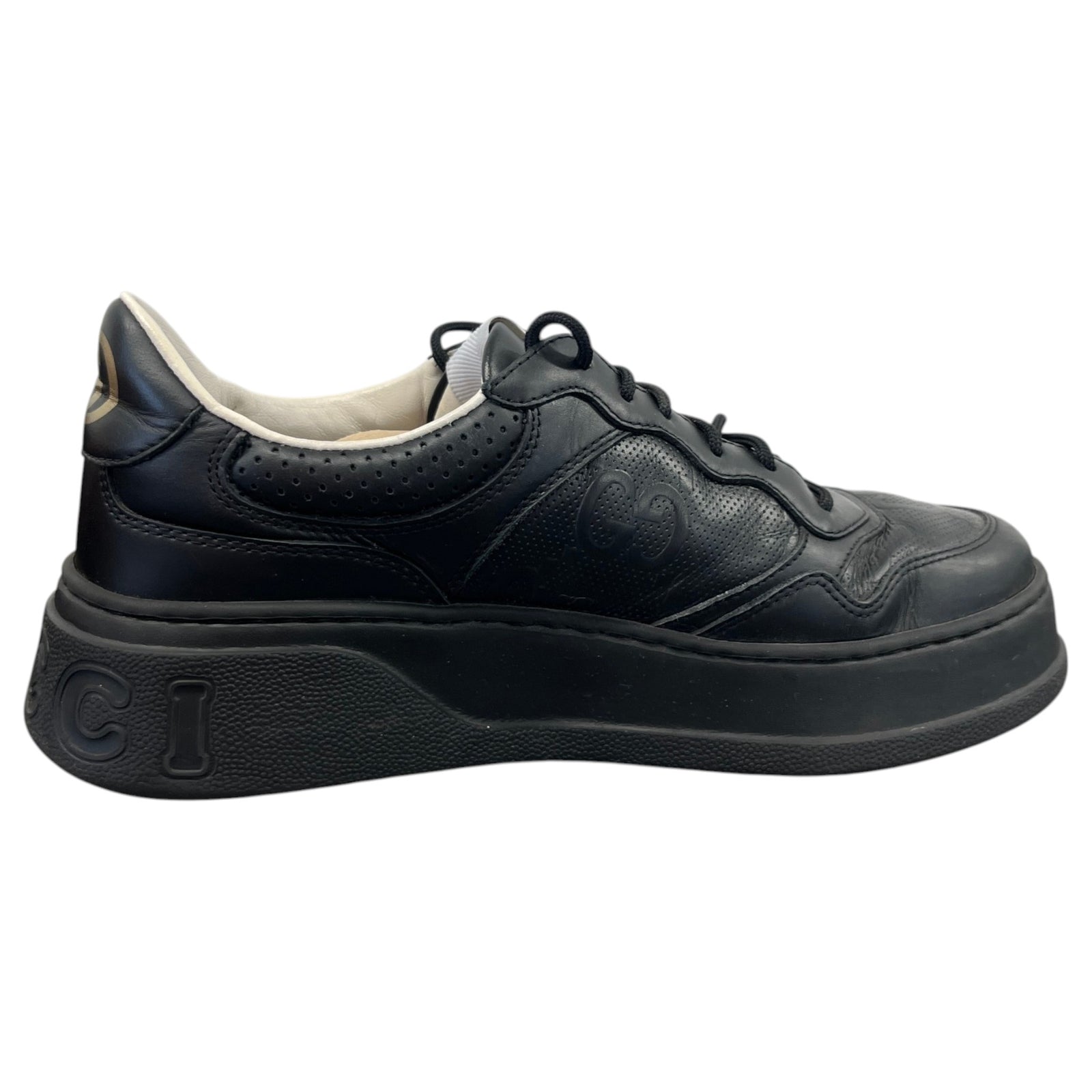 Men's GG Tennis Low Trainers Black Size UK 6.5 / EU 40.5 - Photo 4