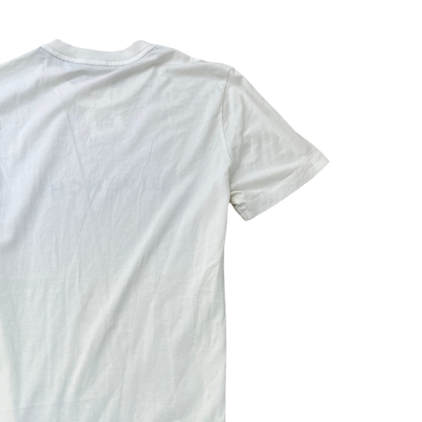 Men's Distressed Logo Print T-Shirt White Size XS - Photo 4