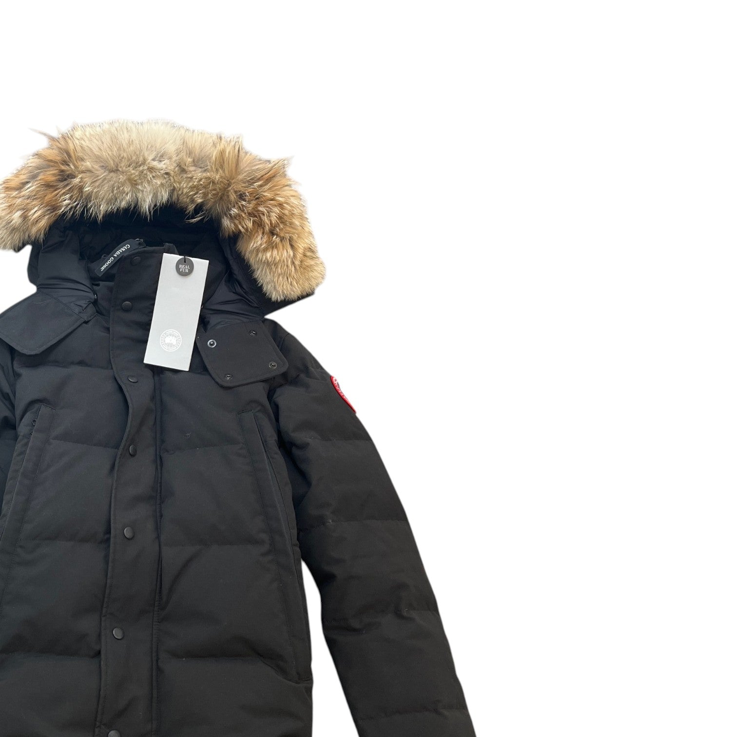 Men's Wyndham Parka Down Jacket Black Size S - Photo 3
