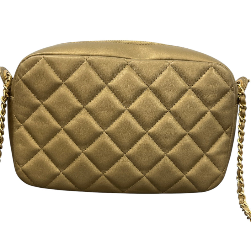 Women's Cc Matelasse Camera Bag Gold