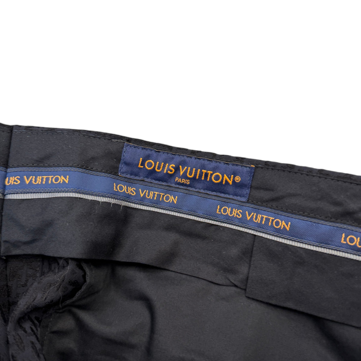 Men's Embroidered Logo Trousers Black Size 4XL / W42 - Photo 4
