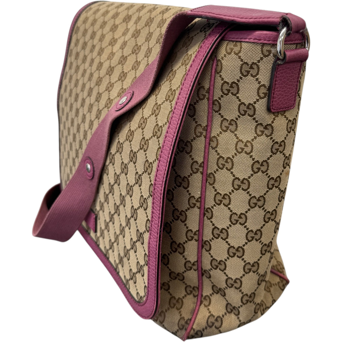 Women's GG Supreme Baby Changer Travel Bag Beige - Photo 4