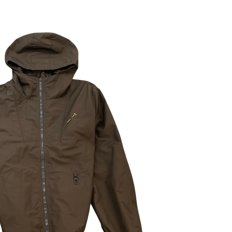 Men's Reversible Monogram Windbreaker Brown Size XL