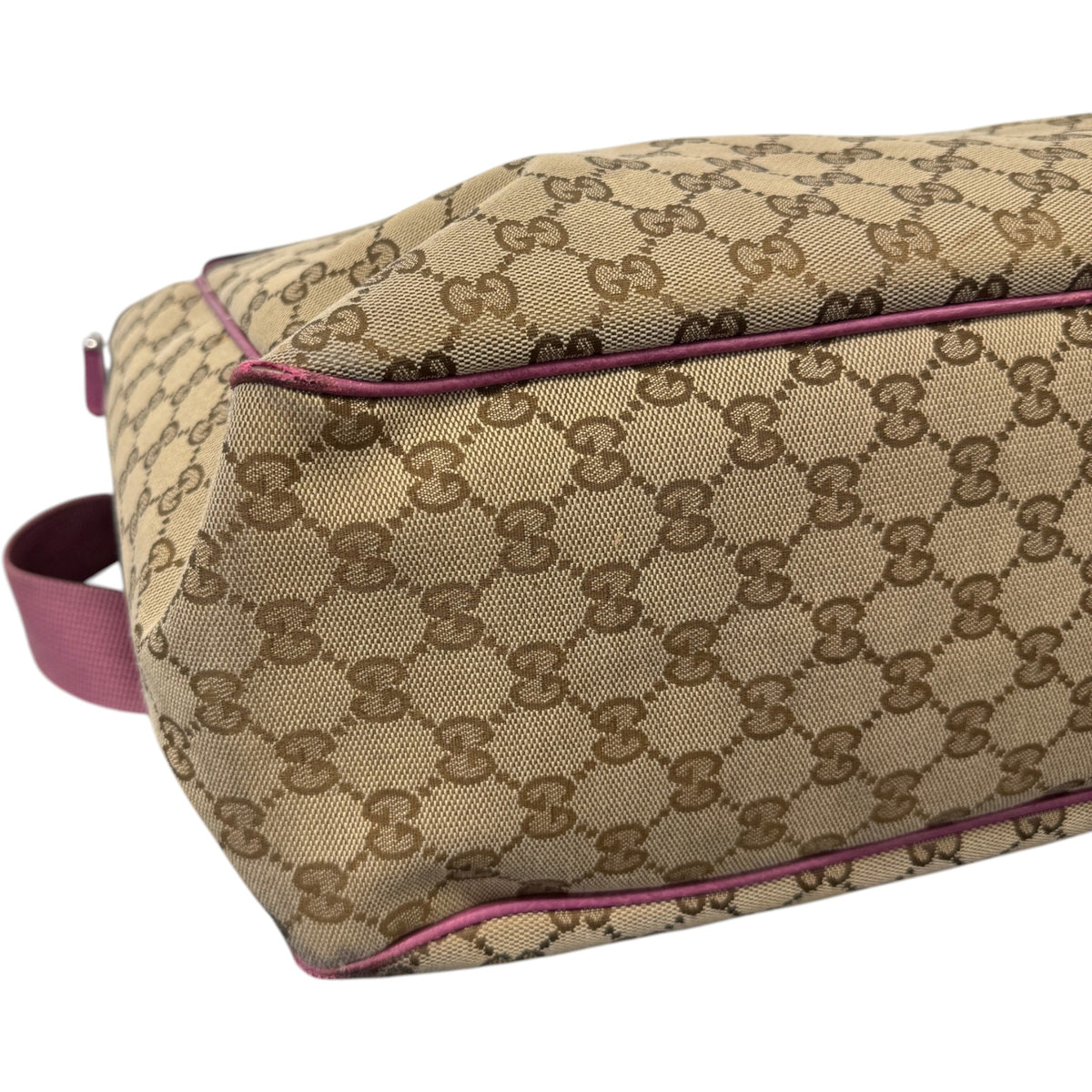 Women's GG Supreme Baby Changer Travel Bag Beige - Photo 7