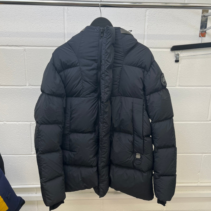 Men's Lawrence Puffer Down Jacket Black Size L