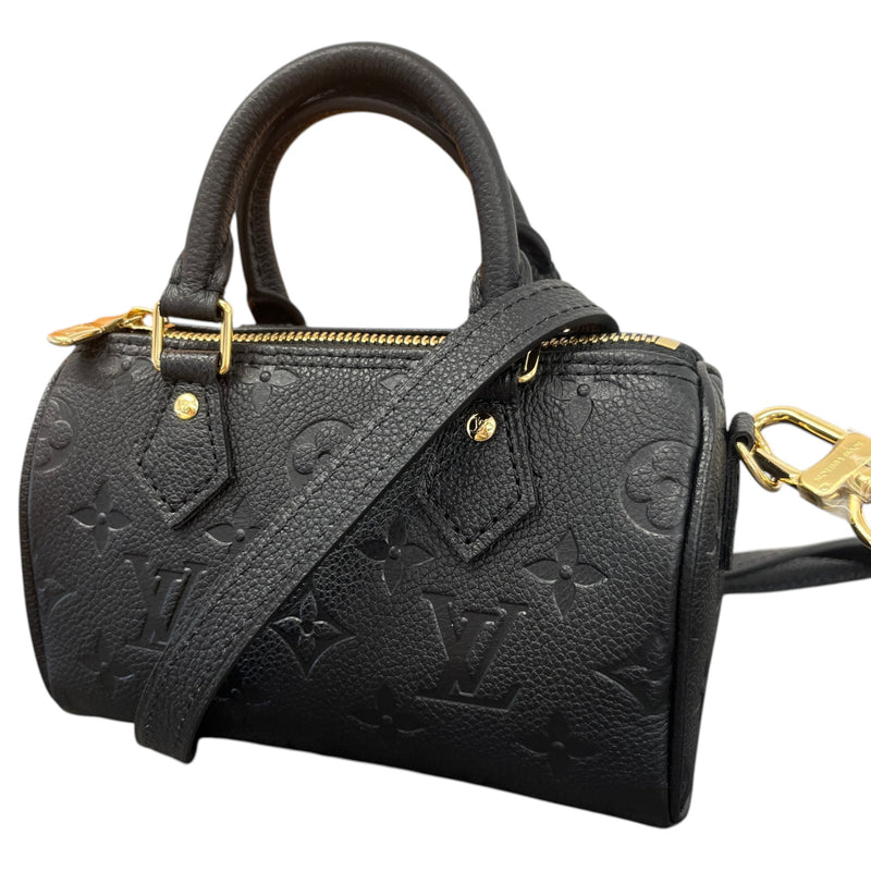Women's Monogram Empreinte Nano Speedy Handbag Black