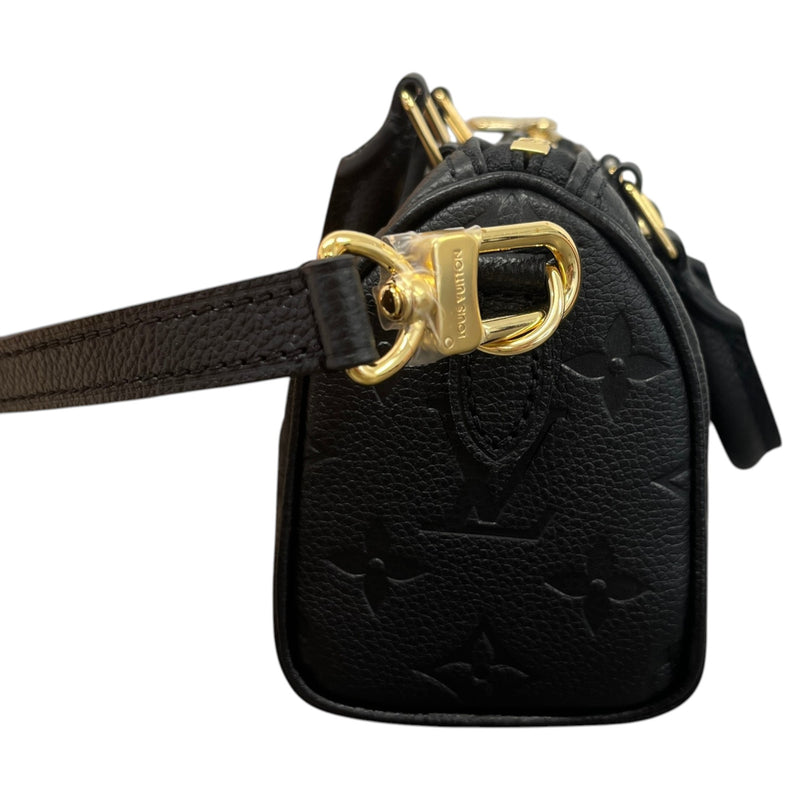 Women's Monogram Empreinte Nano Speedy Handbag Black