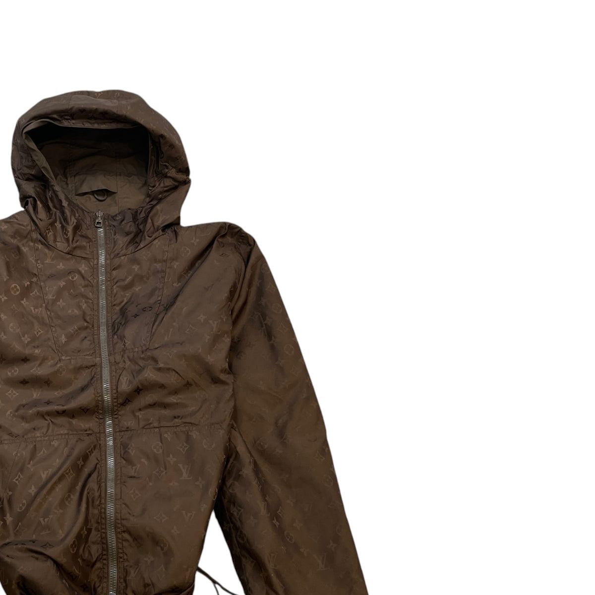 Men's Reversible Monogram Windbreaker Brown Size XL - Photo 6