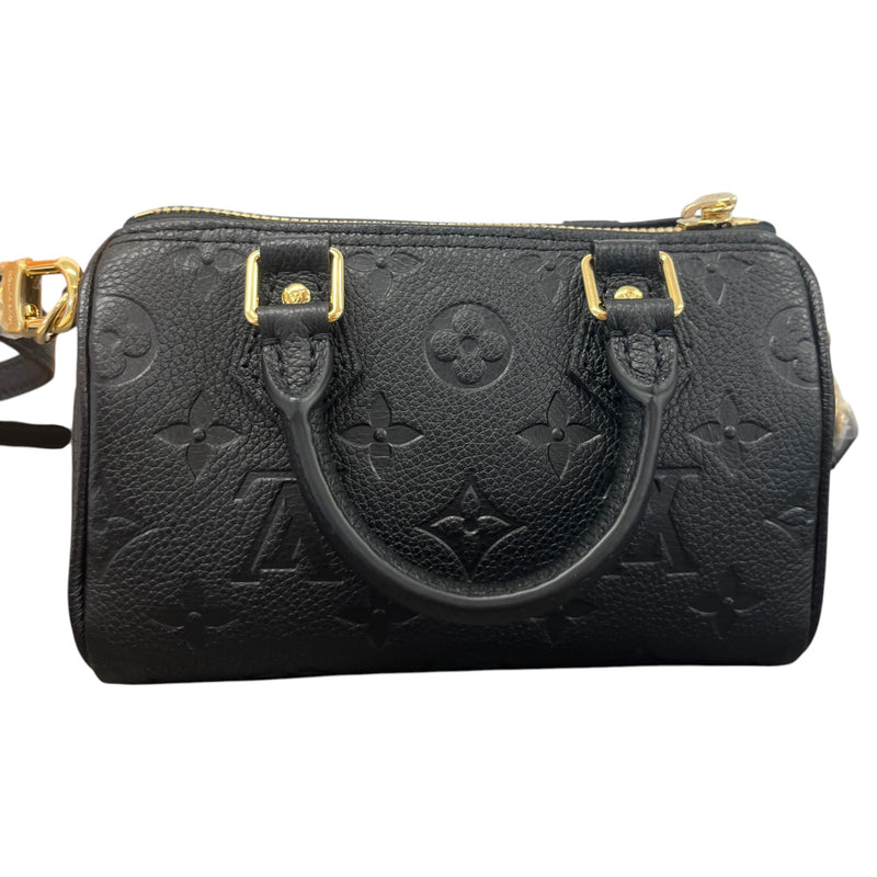Women's Monogram Empreinte Nano Speedy Handbag Black