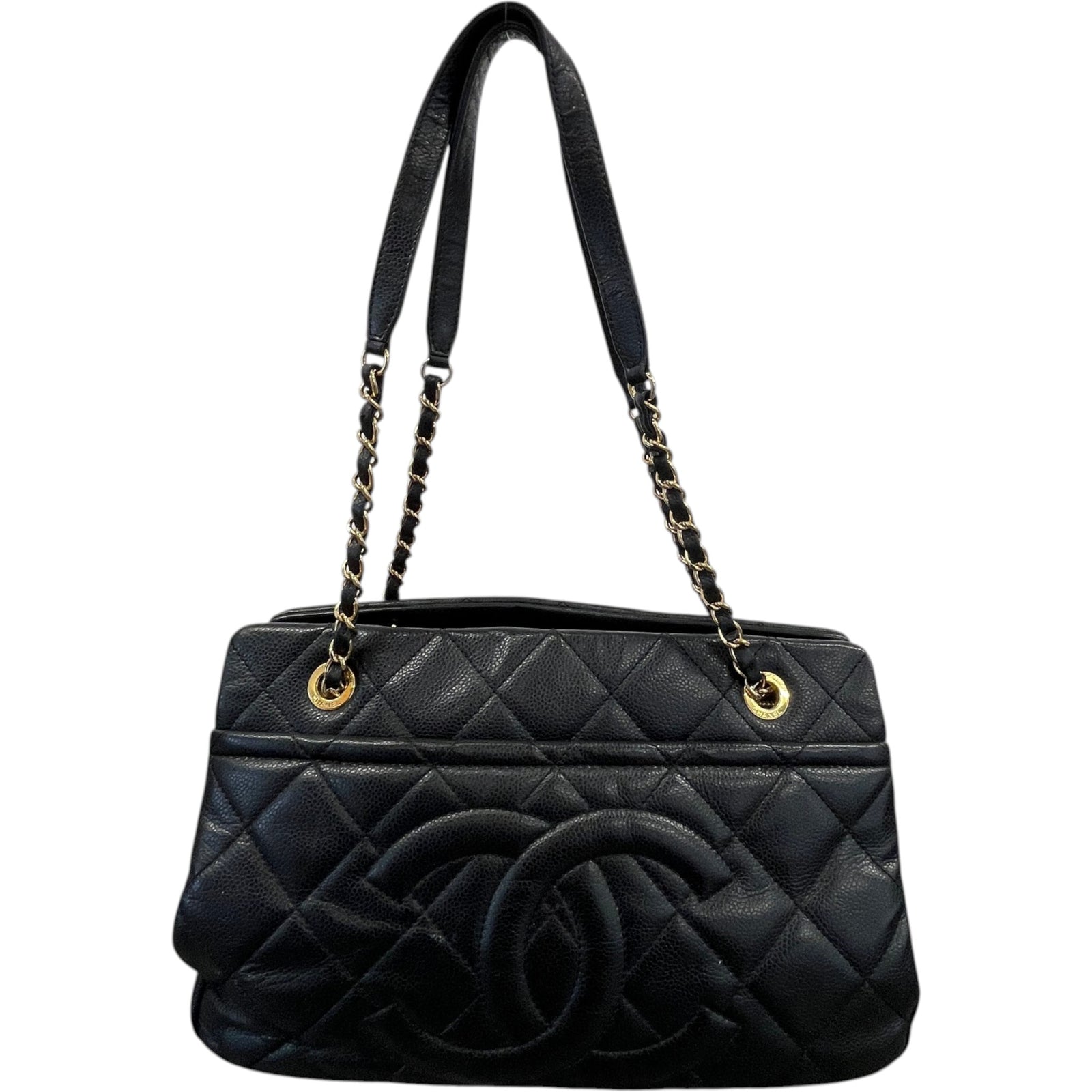 Women's Timeless Cc Chain Caviar Bag Black - Photo 1