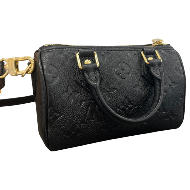 Women's Monogram Empreinte Nano Speedy Handbag Black