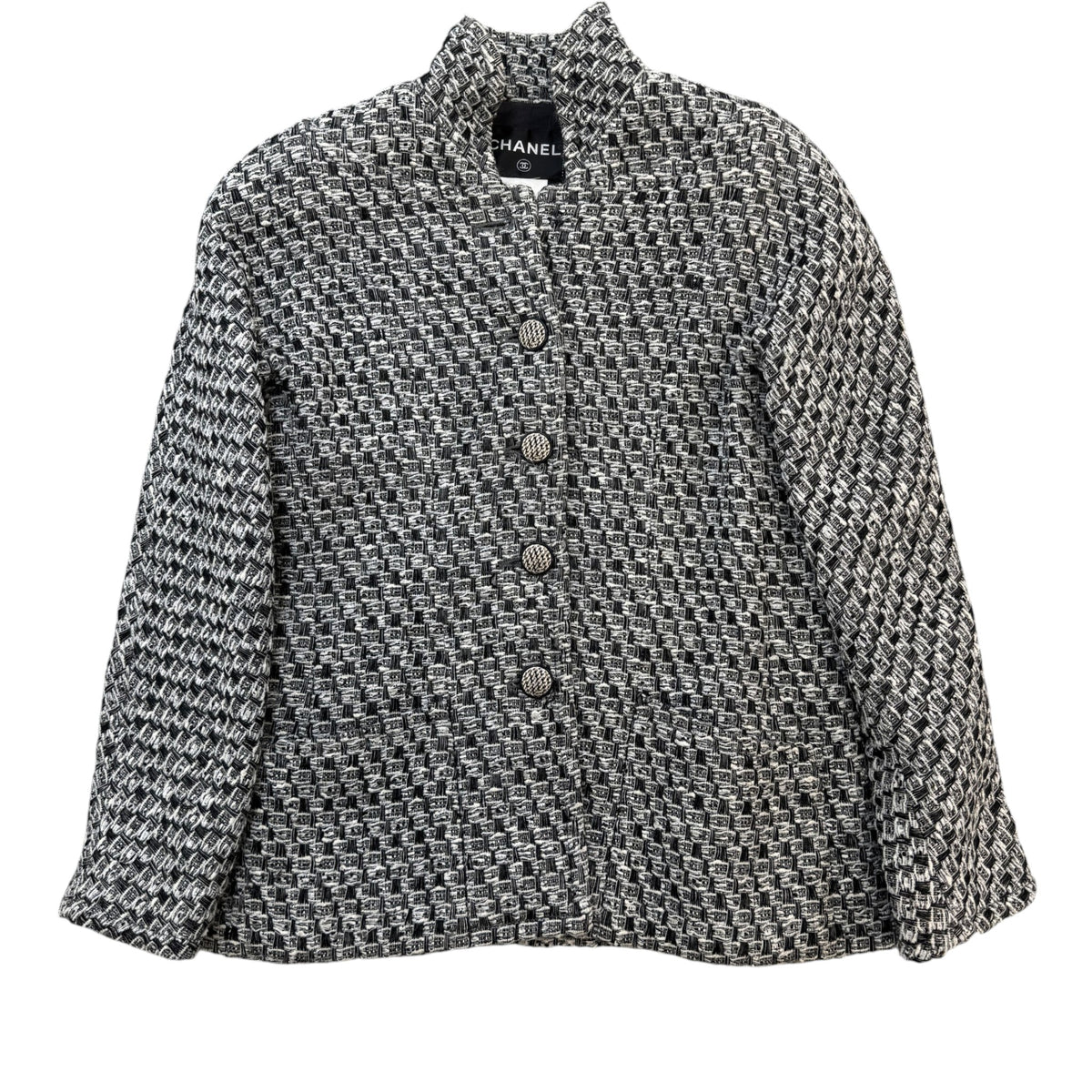 Women's Lurex Tweed Jacket Grey Size S / UK 8 - Photo 1