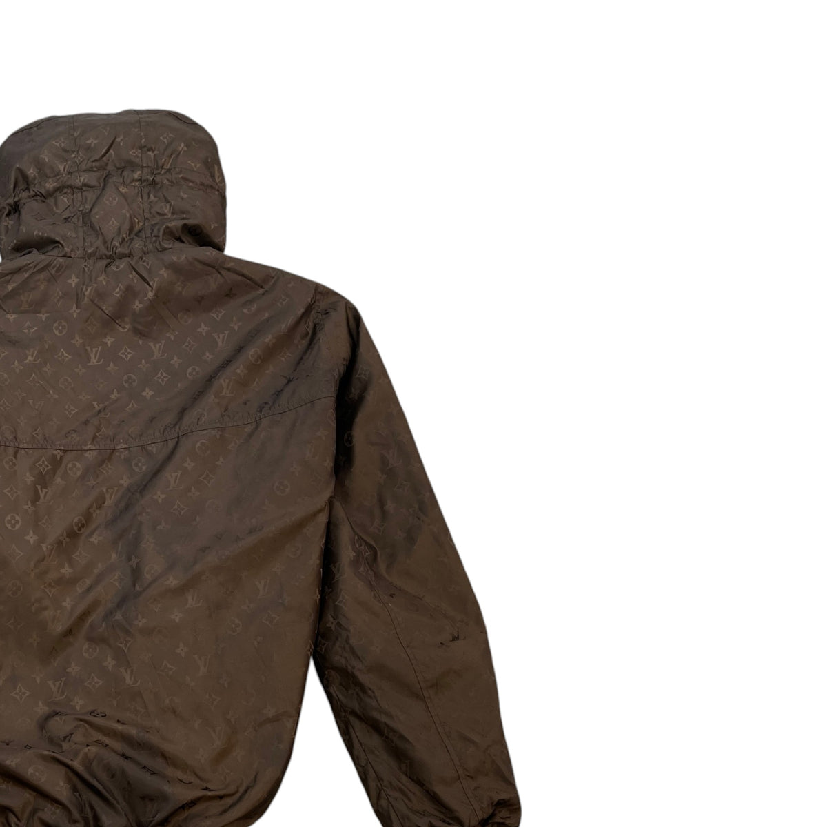 Men's Reversible Monogram Windbreaker Brown Size XL - Photo 8