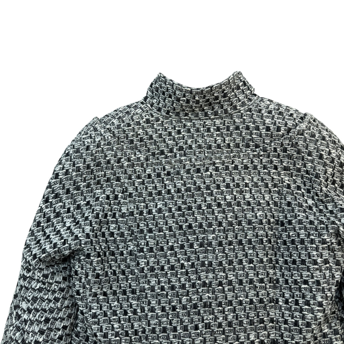 Women's Lurex Tweed Jacket Grey Size S / UK 8 - Photo 4