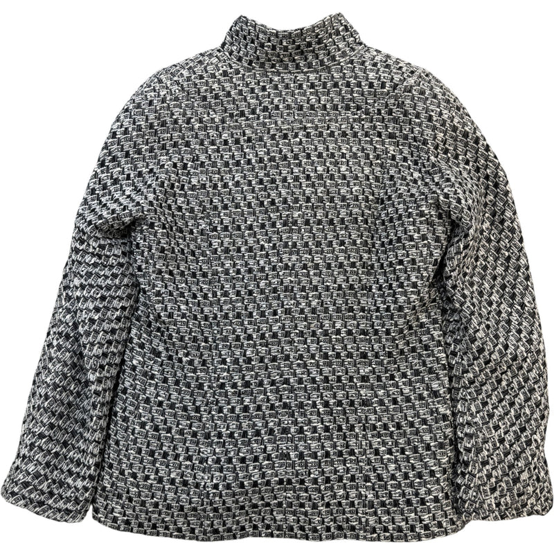 Women's Lurex Tweed Jacket Grey Size S / UK 8