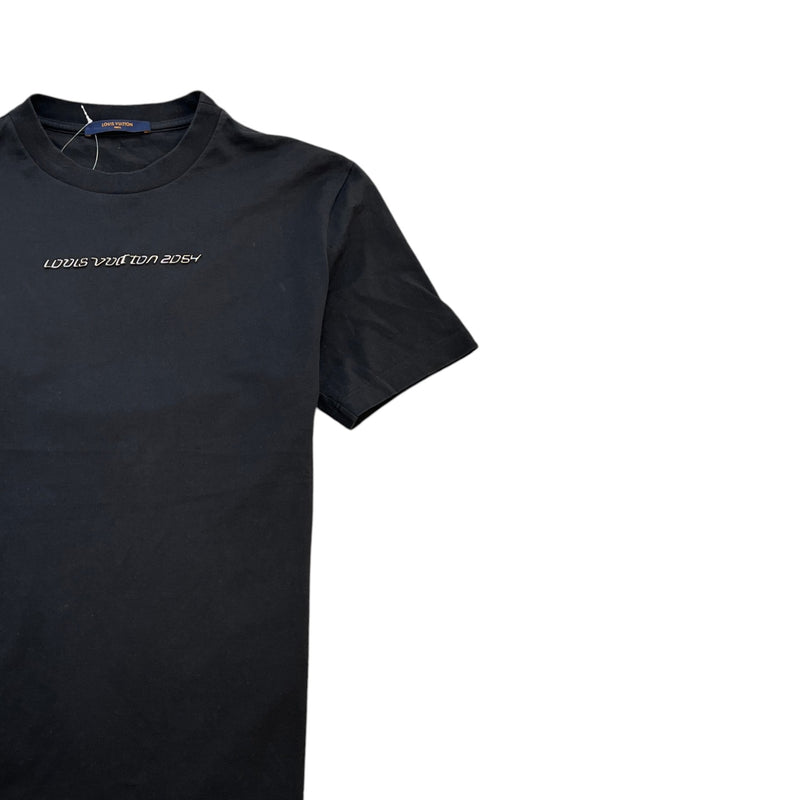 Men's Metallic 2054 Logo T-Shirt Black Size L