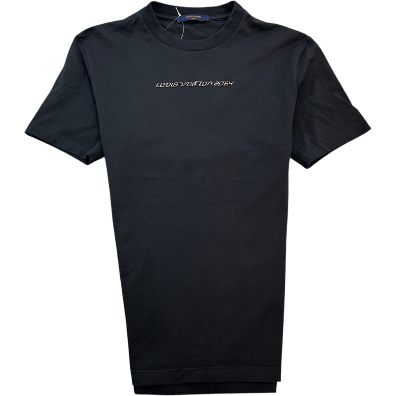 Men's Metallic 2054 Logo T-Shirt Black Size L