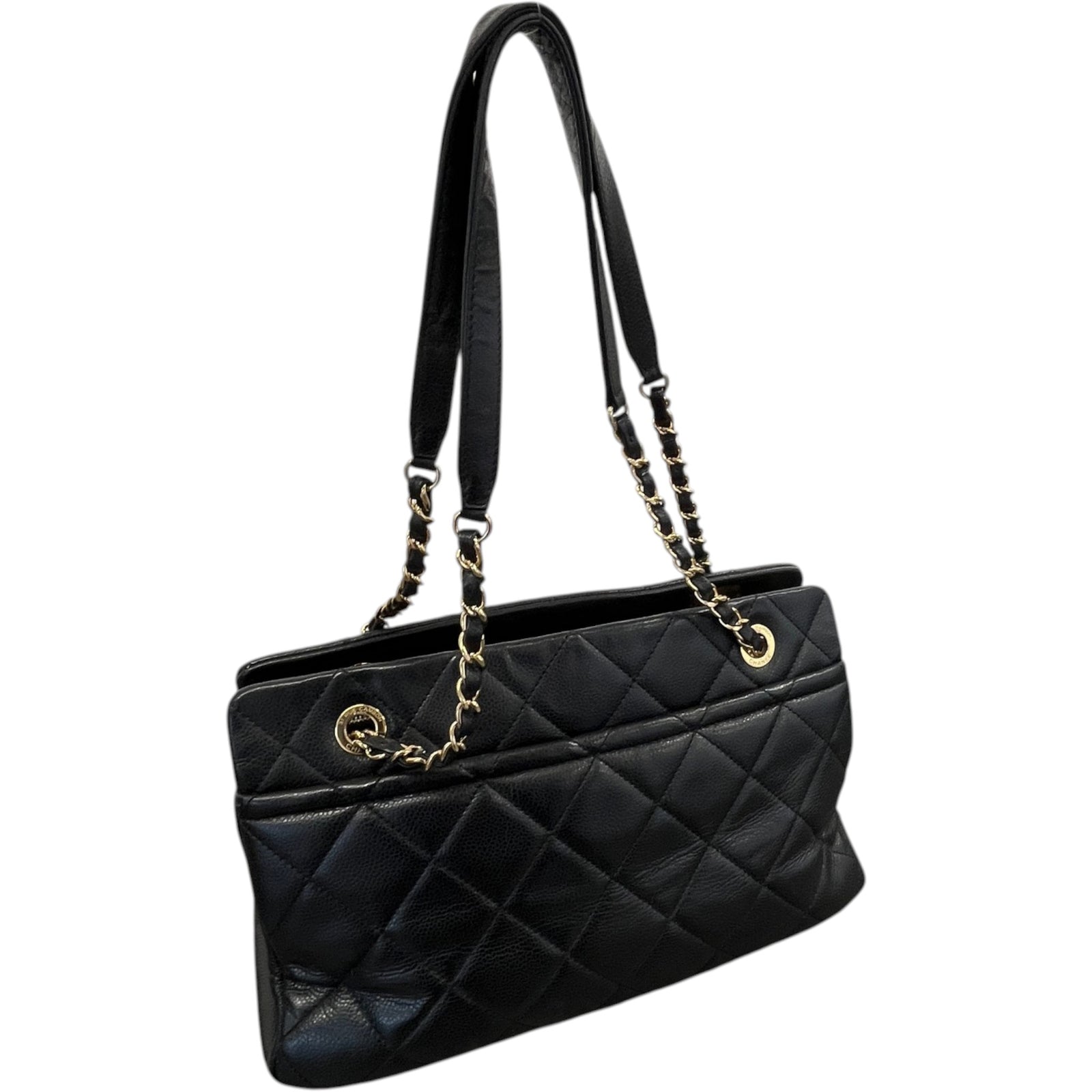 Women's Timeless Cc Chain Caviar Bag Black - Photo 9