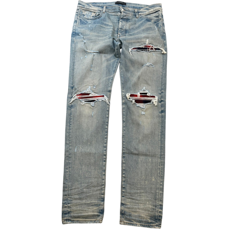 Men's Plaid Mx1 Jeans Blue Size XL / W36