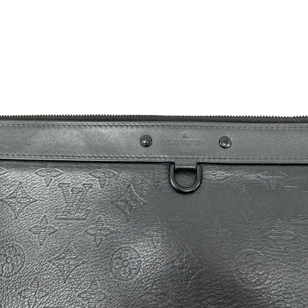 Men's Monogram Shadow Discovery Pochette Pouch Black - Photo 6