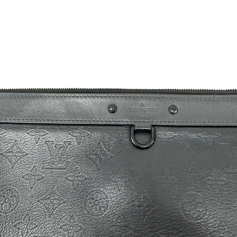Men's Monogram Shadow Discovery Pochette Pouch Black