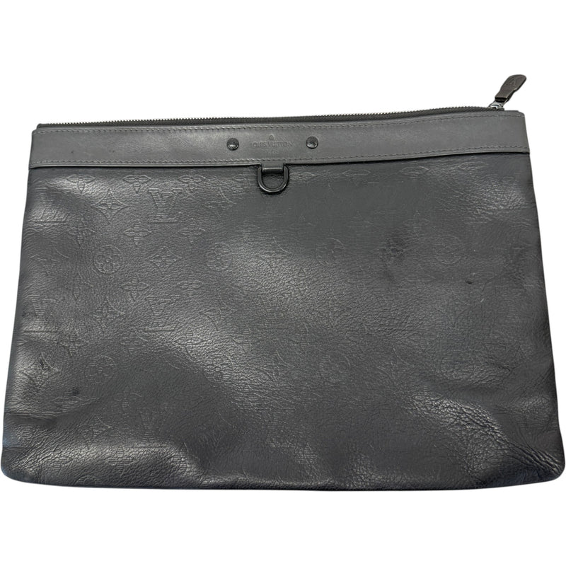 Men's Monogram Shadow Discovery Pochette Pouch Black
