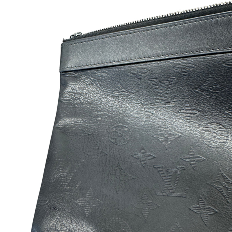 Men's Monogram Shadow Discovery Pochette Pouch Black