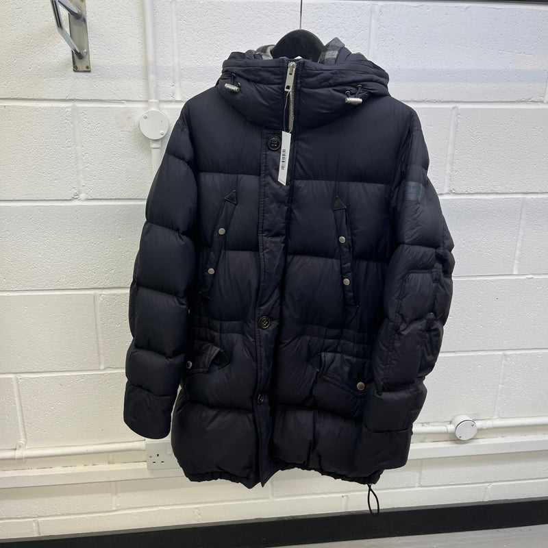 Men's Haworth Mid Length Down Jacket Black Size XL