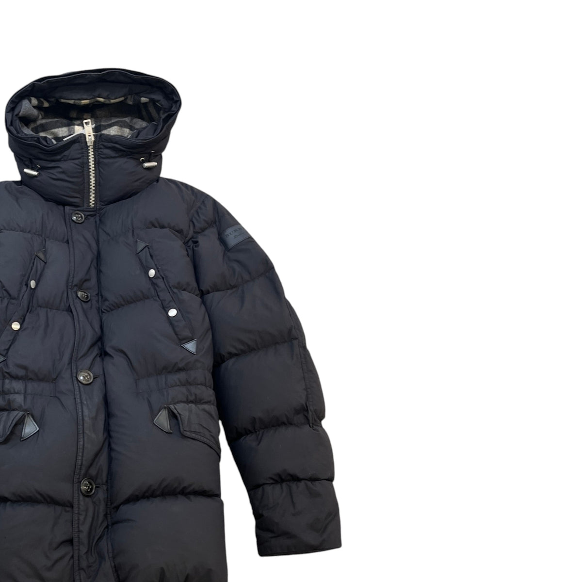Men's Haworth Mid Length Down Jacket Black Size XL - Photo 3