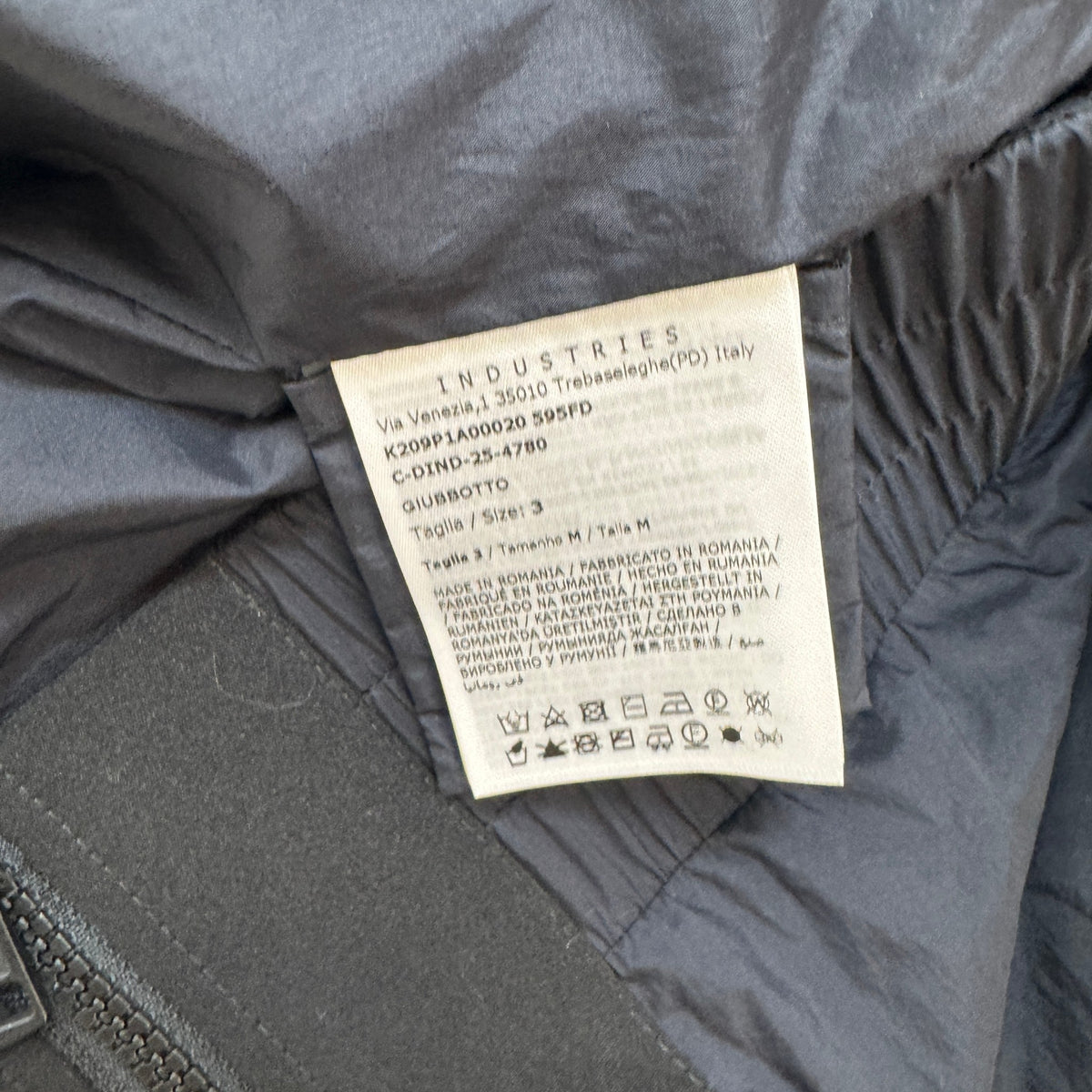 Men's Giubbotto Windbreaker Blue Size 3 / L - Photo 5