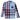Men's Checkered Long Sleeve Shirt Blue Size XXXL