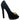 Women's Skull Peep Toe Heels Black Size EU 37 / UK 4