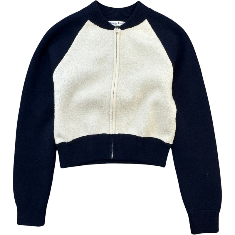 Women's 8 Bomber Knit Cardigan Cream Size XS / UK 6